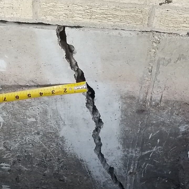 foundation crack large